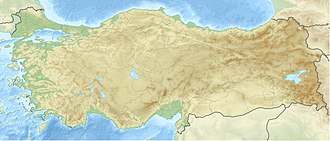Türkiye üzerinde Çanakkale Boğazı